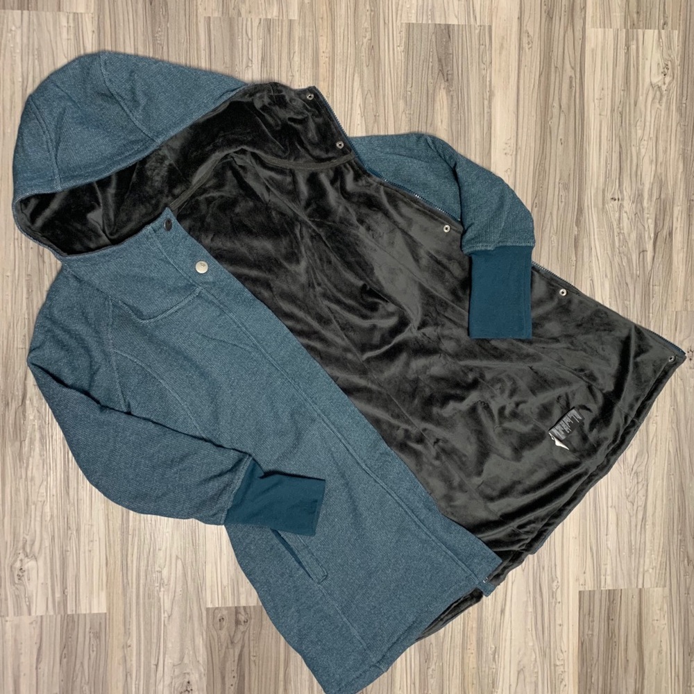 The North Face winter trench coat.